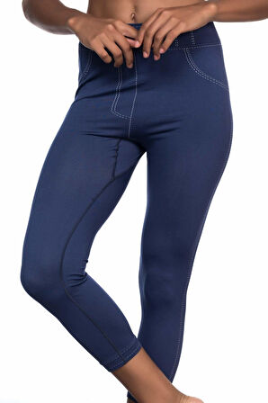 Dodes Mavi Mı Emay 3801 Soft Kot Tayt