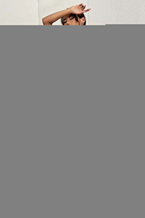 Dodes Kadın Beyaz Tek Omuzlu Çapraz Askılı Crop Top Büstiyer