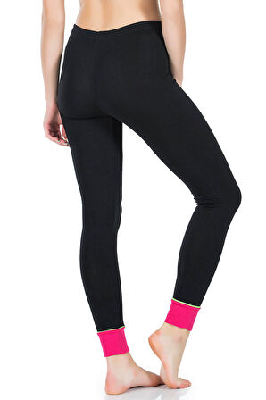 Baskılı Yüksek Bel Kadın Tayt 0538