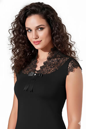 Dodes Şahinler Kadın Likralı Yarım Kol Atlet B189