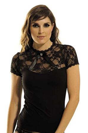 Dodes 2140 Geniş Dantelli K.kollu Elastane