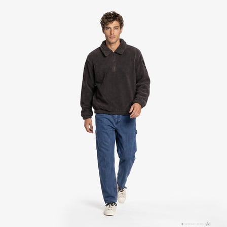 UNITED4 Regular Fit Erkek Kahverengi Sweatshirt