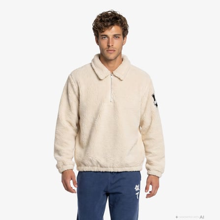 UNITED4 Regular Fit Erkek Krem Sweatshirt