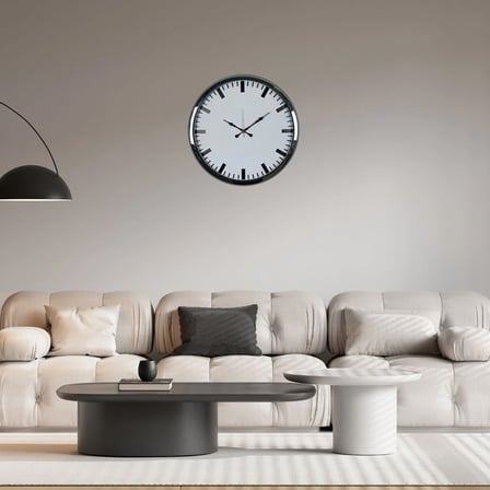Krom Pure Simple Desenli 52 x 52 Cm Duvar Saati iegxx