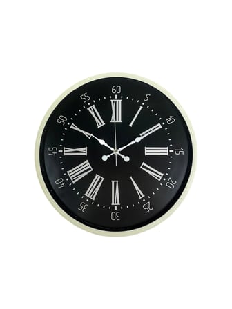 36 Cm Krem Modern Duvar Saati iegxx