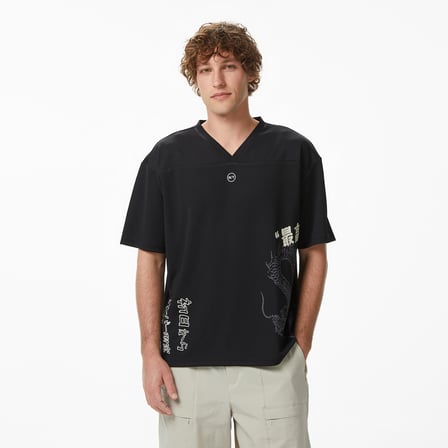 UNITED4 Regular Fit Erkek Siyah T-Shirt