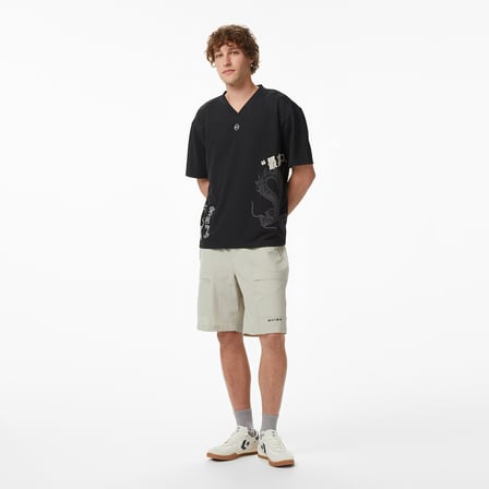 UNITED4 Regular Fit Erkek Siyah T-Shirt