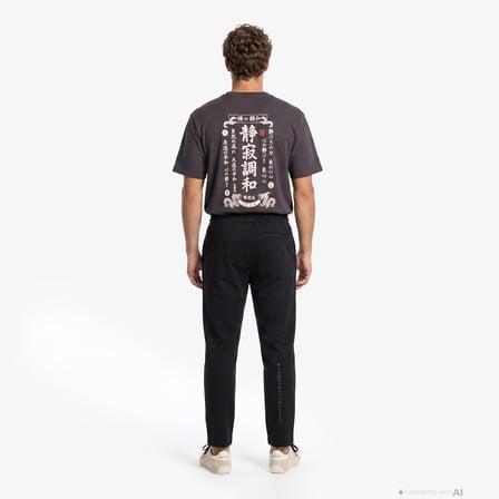 UNITED4 Regular Fit Erkek Siyah Eşofman Altı
