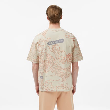 UNITED4 Regular Fit Erkek Krem T-Shirt