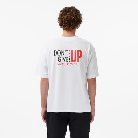 United4 Regular Fit Erkek Beyaz T-Shirt