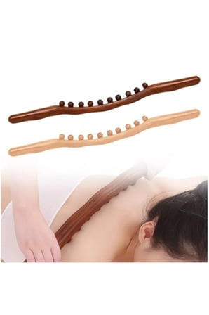 10 Adet Doğal Ahşap Masaj Sopası – 60 CM Sırt Masajı Ve Nokta Tedavisi İçin Ergonomik Wooden Massage Stick
