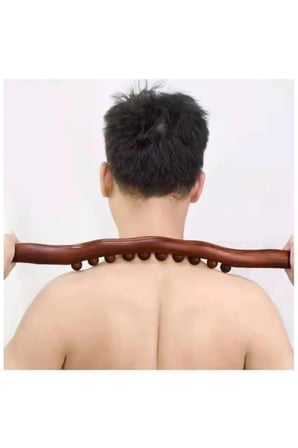 10 Adet Doğal Ahşap Masaj Sopası – 60 CM Sırt Masajı Ve Nokta Tedavisi İçin Ergonomik Wooden Massage Stick