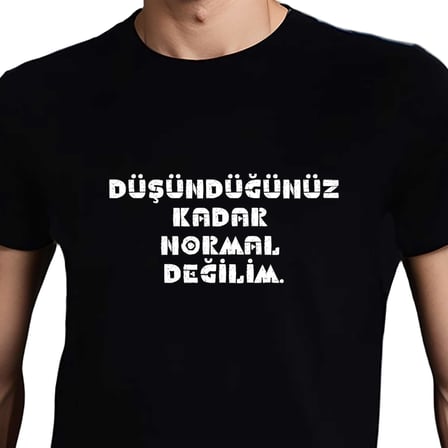 NORMAL DEĞİLİM T-SHIRT (XS)