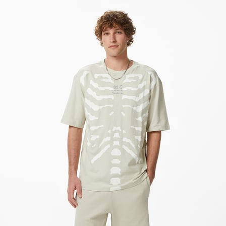 UNITED4 Regular Fit Erkek Krem T-Shirt