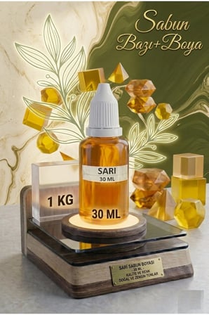 1 KG Şeffaf Sabun Bazı ve 30 ML Sarı Sabun Boyası ile Parlak Sabun Yapımı