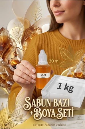 1 KG Şeffaf Sabun Bazı ve 30 ML Sarı Sabun Boyası ile Parlak Sabun Yapımı