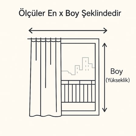 GENCER Home Balkon Perdesi Kuş Gözü Ölçü Seçenekli Mavi İnce