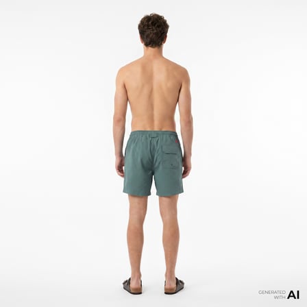 UNITED4 Comfort Fit Erkek Mavi Deniz Şortu