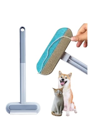 5 Adet Uzun Saplı Evcil Hayvan Tüy Temizleme Fırçası – Çift Taraflı Mikrofiber, Kaymaz Sap, Koltuk Halı Yatak Araba İçin Pet Hair Lint Remover