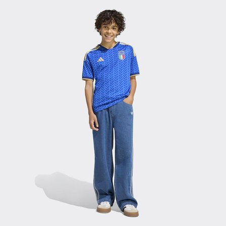 adidas İtalya 26 İç Saha Çocuk Mavi Forma