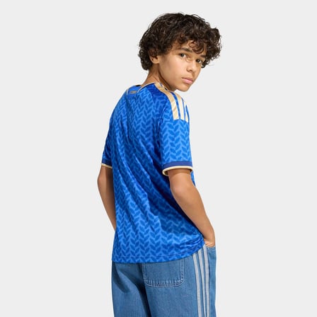 adidas İtalya 26 İç Saha Çocuk Mavi Forma