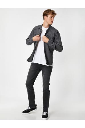 Slim Fit Kot Pantolon - Brad Jean