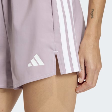 adidas We 3S Wvn Sh Kadın Mor Antrenman Şortu