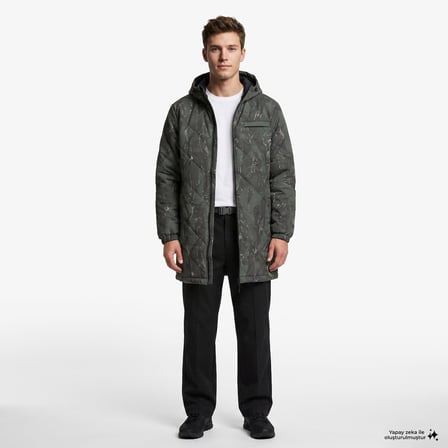 UNITED4 Regular Fit Erkek Yeşil Mont