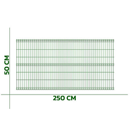 KONAK TEL ÇİT SİSTEMLERİ 1 ADET PANEL ÇİT TELİ 50X250 YEŞİL