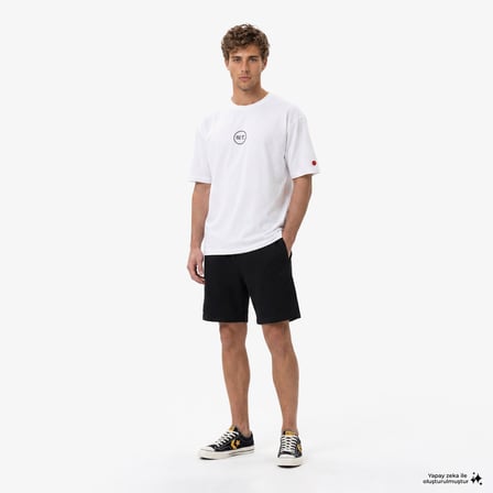 UNITED4 Regular Fit Erkek Siyah Şort