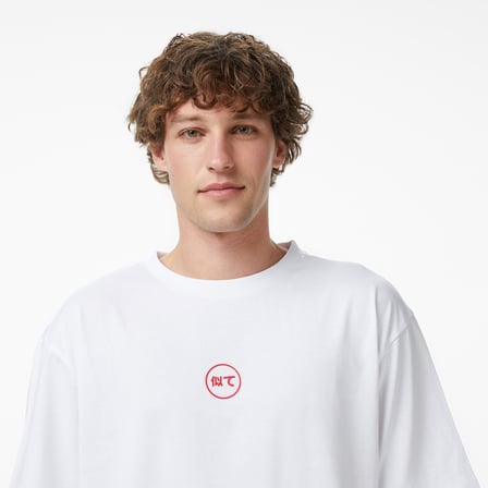 UNITED4 Regular Fit Erkek Beyaz T-Shirt