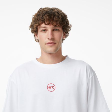 UNITED4 Regular Fit Erkek Beyaz T-Shirt