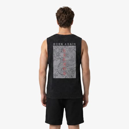 UNITED4 Regular Fit Erkek Siyah Atlet