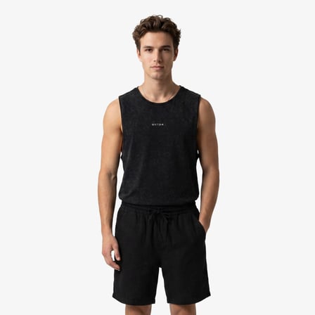 UNITED4 Regular Fit Erkek Siyah Atlet
