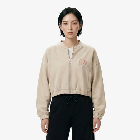 UNITED4 Regular Fit Kadın Krem Sweatshirt