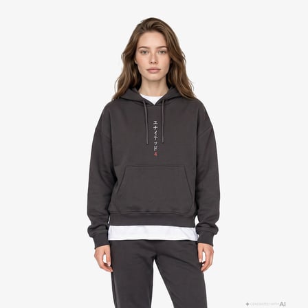 UNITED4 Regular Fit Kadın Kahverengi Sweatshirt