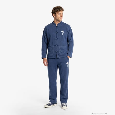 UNITED4 Regular Fit Erkek Mavi Sweatshirt