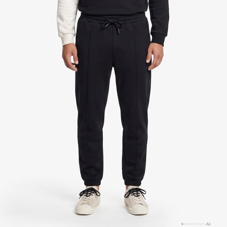 UNITED4 Regular Fit Erkek Siyah Eşofman Altı