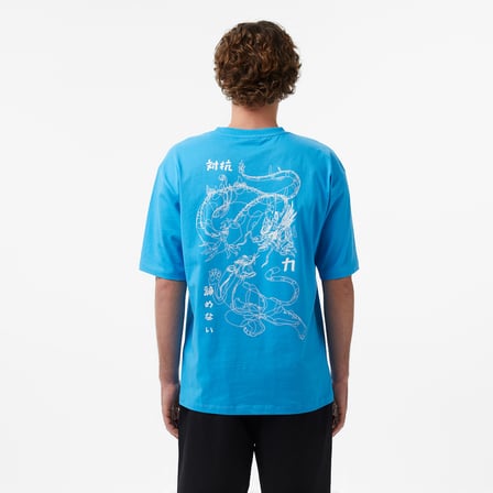 UNITED4 Regular Fit Erkek Mavi T-Shirt