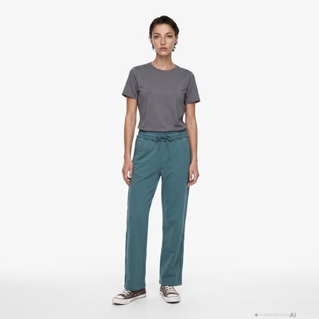 UNITED4 Regular Fit Kadın Yeşil Eşofman Altı