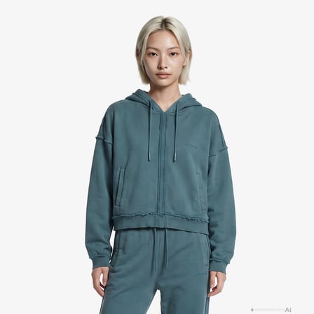 UNITED4 Regular Fit Kadın Yeşil Sweatshirt