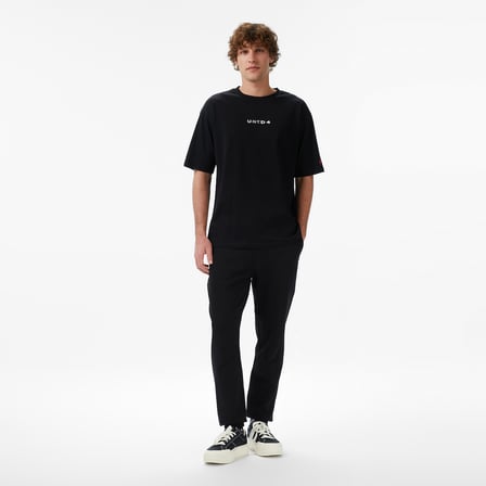 UNITED4 Regular Fit Erkek Siyah T-Shirt