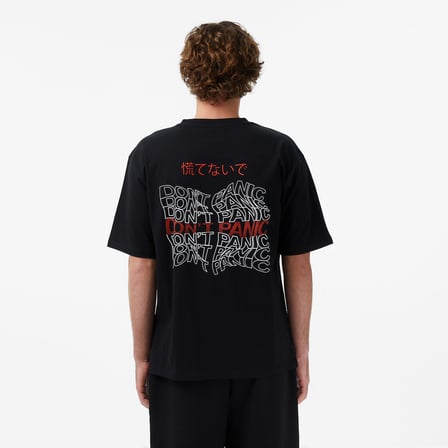 UNITED4 Regular Fit Erkek Siyah T-Shirt