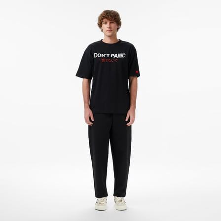 UNITED4 Regular Fit Erkek Siyah T-Shirt