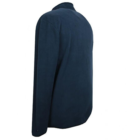 Erkek Büyük Beden Dik Yakalı Fermuarlı 122 Kg-172 Kg Arası İçin Uygun Bedenli Polar Sweat Mont