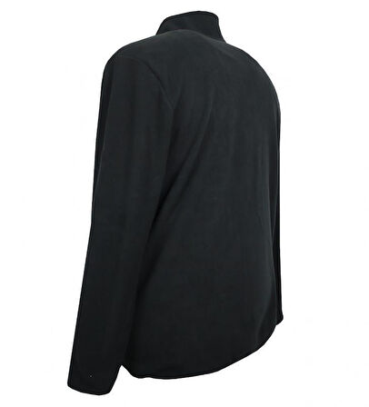 Erkek Büyük Beden Dik Yakalı Fermuarlı 122 Kg-172 Kg Arası İçin Uygun Bedenli Polar Sweat Mont