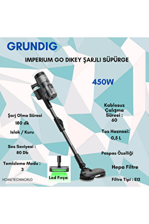 PRO Dikey Şarjlı Süpürge