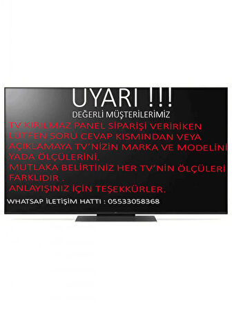 HEROGLAS Samsung DU8000 43"inç 109 ekran TV Ekran Koruyucu