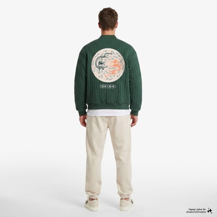 United4 Regular Fit Erkek Yesil Mont