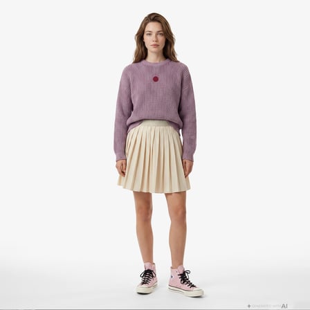 UNITED4 Regular Fit Kadın Bordo Kazak